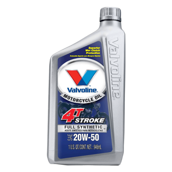 VALVOLINE 20W-50 4T STROKE FULL SINTETICO PARA MOTOCICLETAS