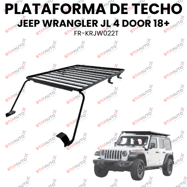 PLATAFORMA DE TECHO JEEP WRANGLER JL 4 DOOR 18+ FR-KRJW022T