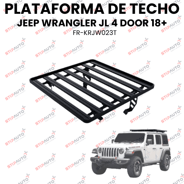 PLATAFORMA DE TECHO JEEP WRANGLER JL 4 DOOR 18+ FR-KRJW023T